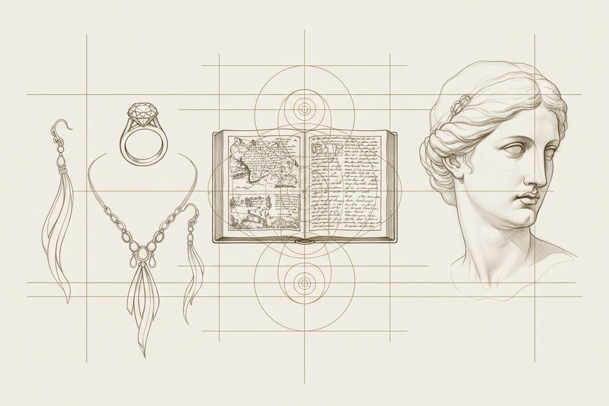 Jewelry Geometry and the Golden Ratio of the Face